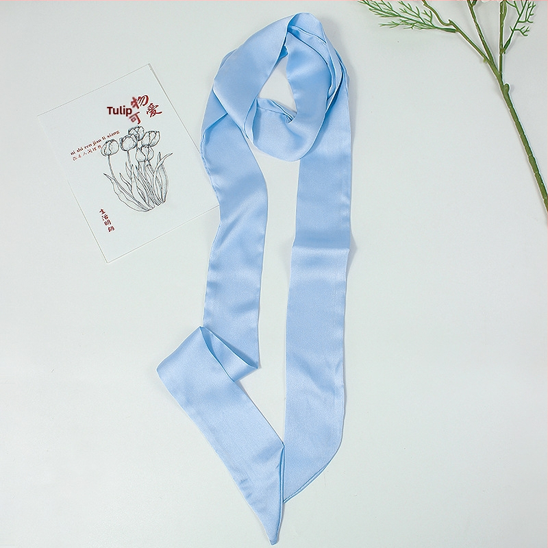 Αξεσουάρ κεφαλής Mo butterfly από σατέν ύφασμα που μοιάζει με μετάξι, λαστιχάκι μαλλιών με γεωμετρικό σχήμα, FD-32, απλό στυλ, Φθινοπωρο 2021