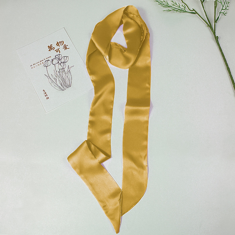 Αξεσουάρ κεφαλής Mo butterfly από σατέν ύφασμα που μοιάζει με μετάξι, λαστιχάκι μαλλιών με γεωμετρικό σχήμα, FD-32, απλό στυλ, Φθινοπωρο 2021