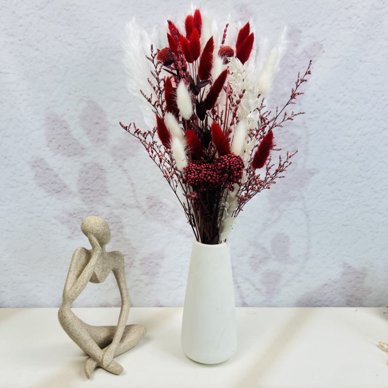 Μπουκέτο αποξηραμένων λουλουδιών για διακόσμηση σαλονιού, αιώνια λουλούδια, μάρκα selcis, έτοιμο για δώρο, IP εξουσιοδότηση