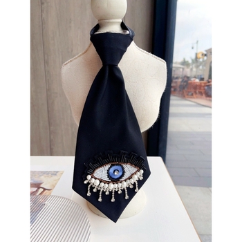 Αξεσουάρ για το γιακά με λουλούδι, γραβάτα, για γυναίκες, μονοχρωμία, χαλαρό στυλ