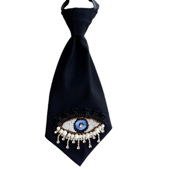 Αξεσουάρ για το γιακά με λουλούδι, γραβάτα, για γυναίκες, μονοχρωμία, χαλαρό στυλ