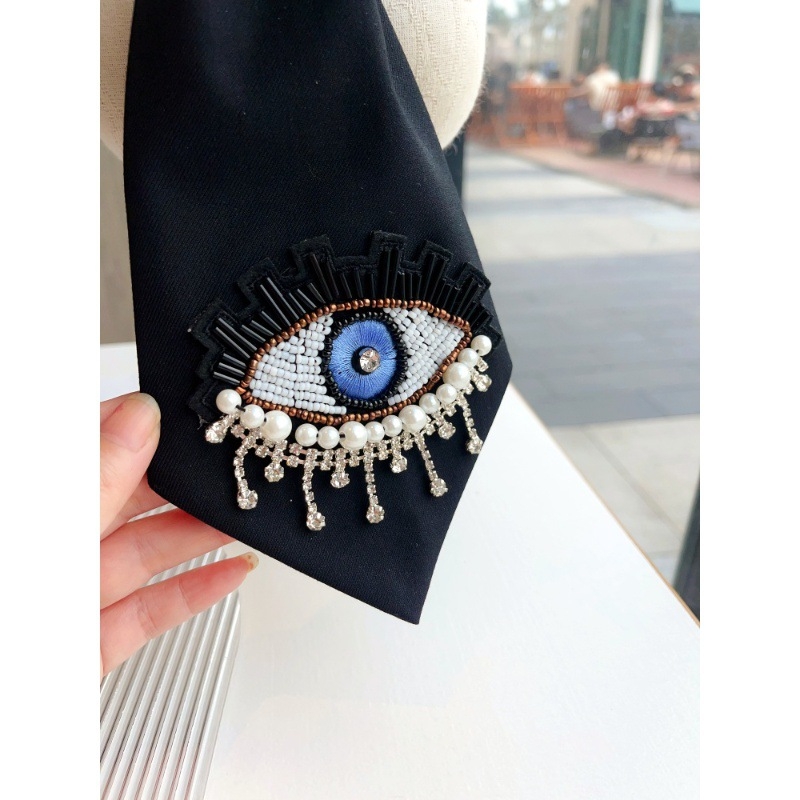 Αξεσουάρ για το γιακά με λουλούδι, γραβάτα, για γυναίκες, μονοχρωμία, χαλαρό στυλ