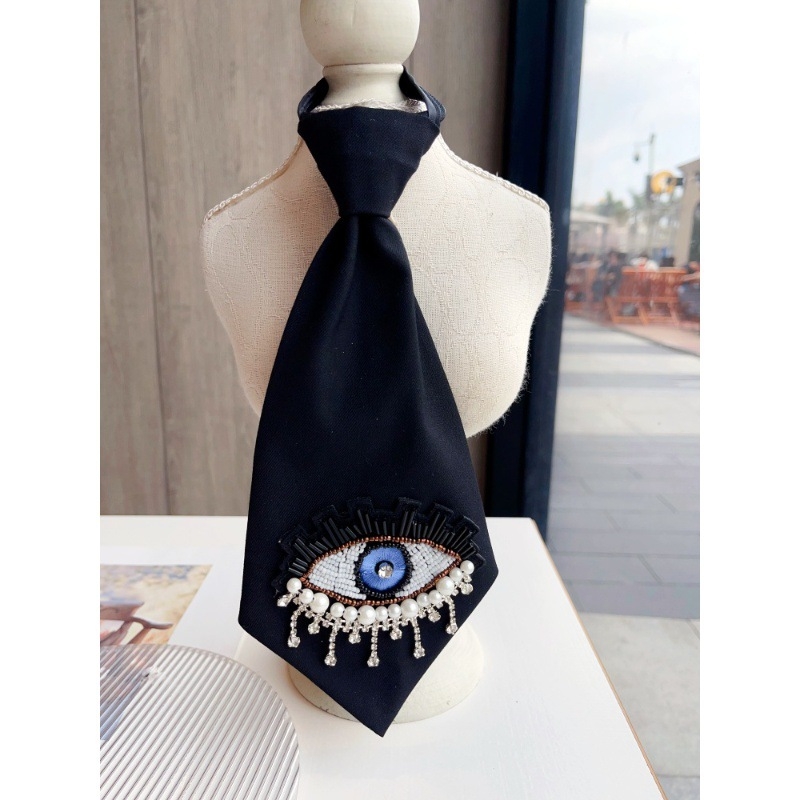 Αξεσουάρ για το γιακά με λουλούδι, γραβάτα, για γυναίκες, μονοχρωμία, χαλαρό στυλ