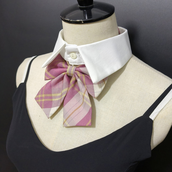 Guler detașabil cu funda, stil colegiu, bumbac, primăvară 2025, origine Jinhua, ambalare individuală, adulți