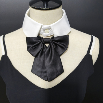 Αποσπώμενο κολάρο με φιόγκο, κολλεγιακός στυλ, βαμβάκι, άνοιξη 2025, προέλευση Τζίνχαου, ατομική συσκευασία, ενήλικες