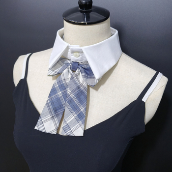 Αποσπώμενο κολάρο με φιόγκο, κολλεγιακός στυλ, βαμβάκι, άνοιξη 2025, προέλευση Τζίνχαου, ατομική συσκευασία, ενήλικες