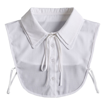 Χιφόν κολάρα με φλοράλ μοτίβο και φιόγκο, γυναικείο διακοσμητικό κολάρο, ατομικά συσκευασμένο, Άνοιξη 2024