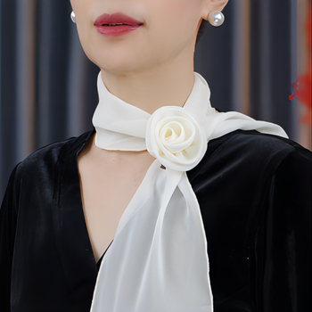 Șal din chiffon, poliester, lungime medie, vara 2024