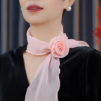 Șal din chiffon, poliester, lungime medie, vara 2024