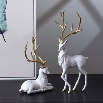 Еленска декоративна фигура от смола – модерен минималистичен дизайн за антре или хол, занаятчийски смолни изделия като подарък за нов дом