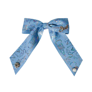 Καρφί μαλλιών με υφασμάτινο φιόγκο και εκτύπωση γράμματος, χειροποίητο αξεσουάρ κεφαλιού για γυναίκες