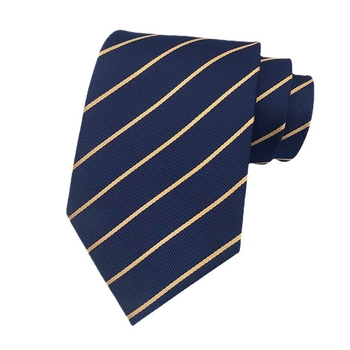 Ανδρική γραβάτα με ρίγες, Jacquard ύφανση, πολυεστερικό νήμα, κανονικό πλάτος, μάρκα Qimulan, για επαγγελματικά και καθημερινά ρούχα