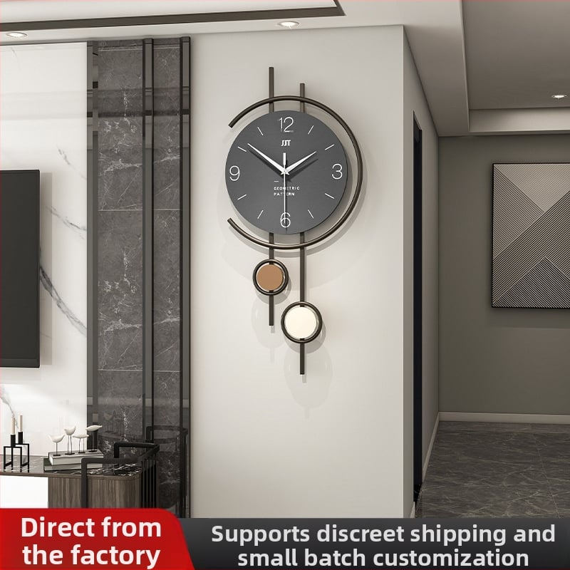 Fali óra - Modern téglalap alakú, elemmel működő, suhanó másodpercek mozgása, dial és tokozás density boardból, egyoldalas, dekoratív a nappaliban, hálószobában és dolgozószobában