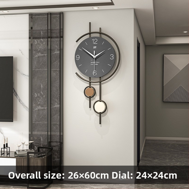 Fali óra - Modern téglalap alakú, elemmel működő, suhanó másodpercek mozgása, dial és tokozás density boardból, egyoldalas, dekoratív a nappaliban, hálószobában és dolgozószobában