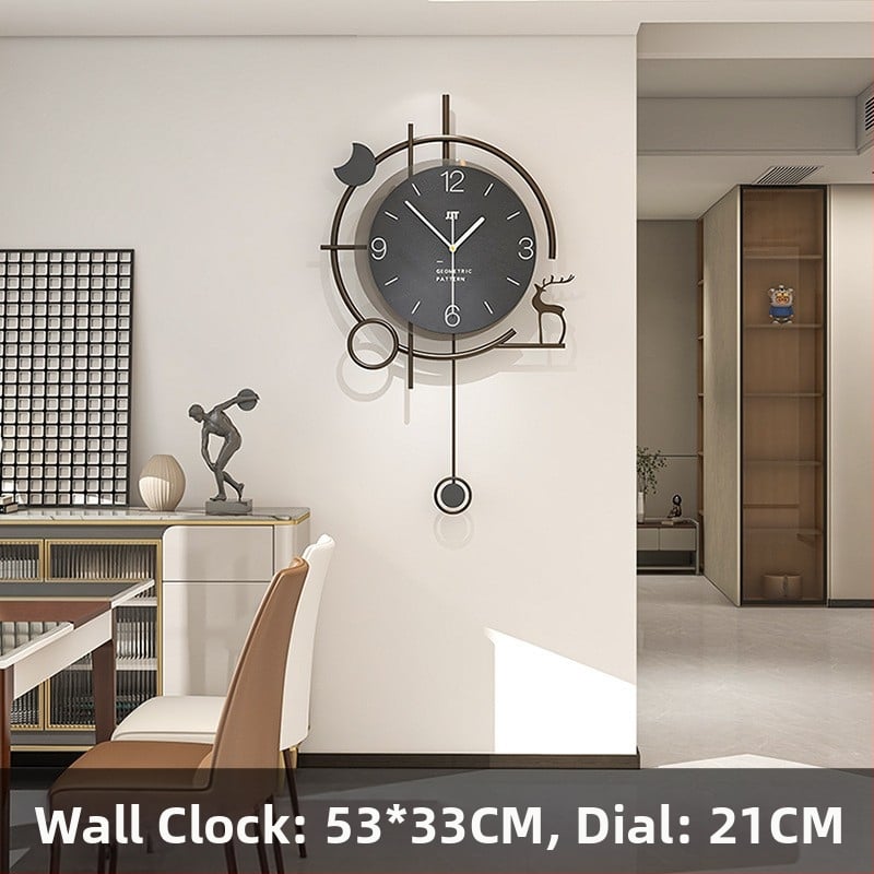 Fali óra - Modern téglalap alakú, elemmel működő, suhanó másodpercek mozgása, dial és tokozás density boardból, egyoldalas, dekoratív a nappaliban, hálószobában és dolgozószobában