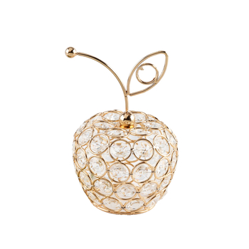 Кристални плодови орнаменти – луксозен стил, материал: кристално желязо, процес: електроплатина, подходящи за подаръци: рождени дни, дипломиране, нов дом