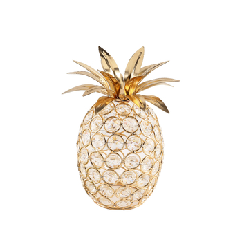 Кристални плодови орнаменти – луксозен стил, материал: кристално желязо, процес: електроплатина, подходящи за подаръци: рождени дни, дипломиране, нов дом