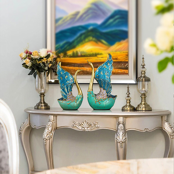 Фигура от смола: лебед за домашна декорация, подарък за сватба и нов дом