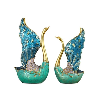 Фигура от смола: лебед за домашна декорация, подарък за сватба и нов дом