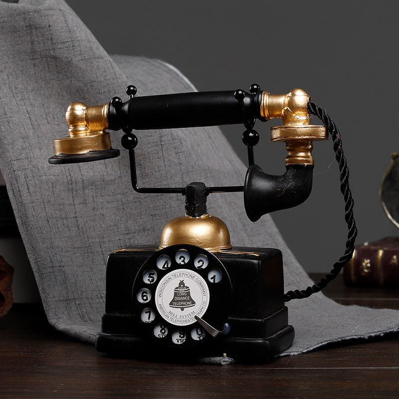 Τηλεφωνικό διακοσμητικό σε ευρωπαϊκό στυλ — ρητίνη, χύτευση με έγχυση, διακόσμηση για σαλόνι και γραφείο