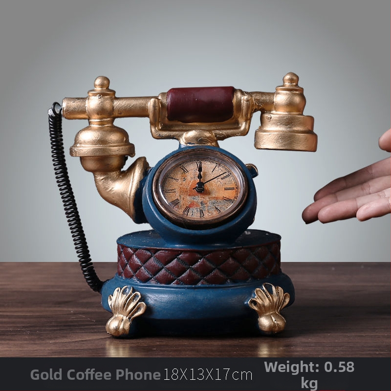 Τηλεφωνικό διακοσμητικό σε ευρωπαϊκό στυλ — ρητίνη, χύτευση με έγχυση, διακόσμηση για σαλόνι και γραφείο