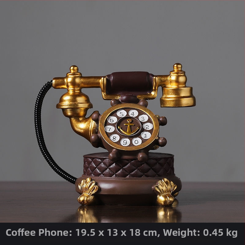 Τηλεφωνικό διακοσμητικό σε ευρωπαϊκό στυλ — ρητίνη, χύτευση με έγχυση, διακόσμηση για σαλόνι και γραφείο