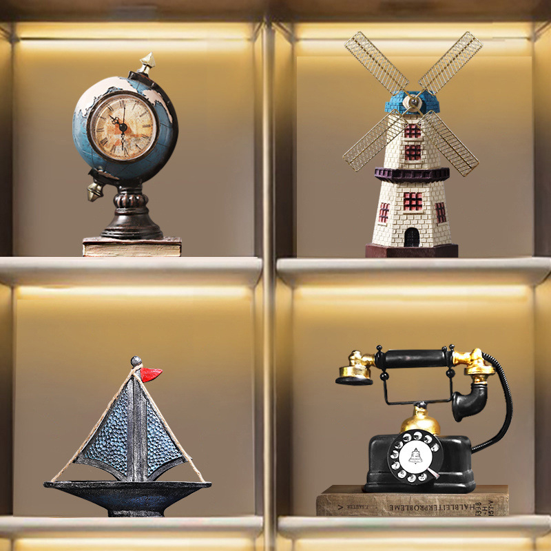 Τηλεφωνικό διακοσμητικό σε ευρωπαϊκό στυλ — ρητίνη, χύτευση με έγχυση, διακόσμηση για σαλόνι και γραφείο