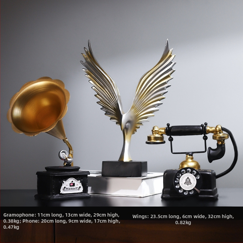 Τηλεφωνικό διακοσμητικό σε ευρωπαϊκό στυλ — ρητίνη, χύτευση με έγχυση, διακόσμηση για σαλόνι και γραφείο