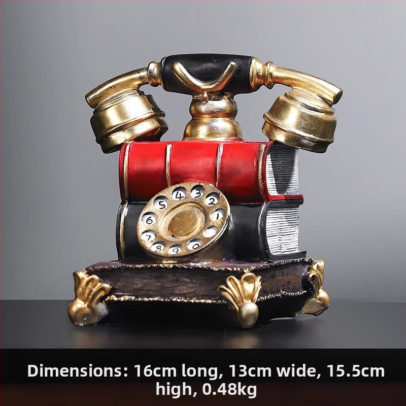 Τηλεφωνικό διακοσμητικό σε ευρωπαϊκό στυλ — ρητίνη, χύτευση με έγχυση, διακόσμηση για σαλόνι και γραφείο
