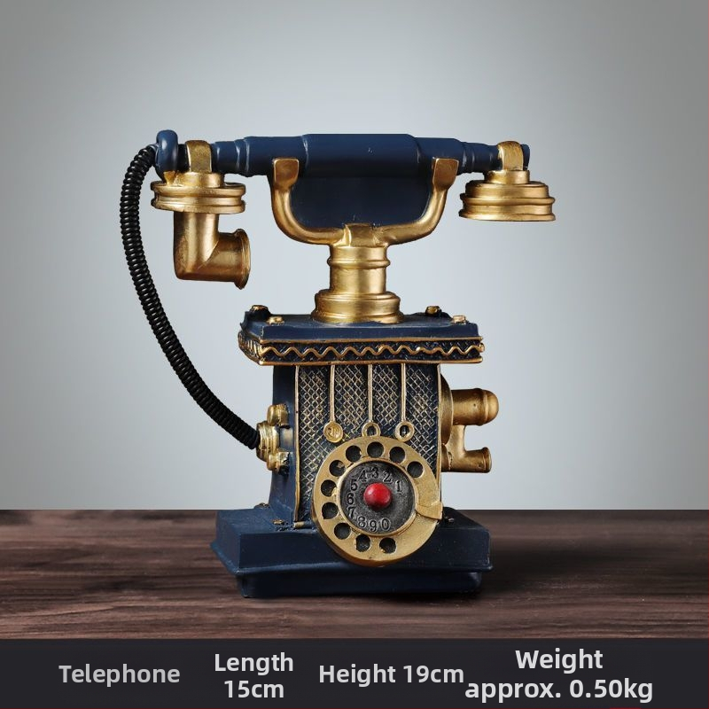 Τηλεφωνικό διακοσμητικό σε ευρωπαϊκό στυλ — ρητίνη, χύτευση με έγχυση, διακόσμηση για σαλόνι και γραφείο
