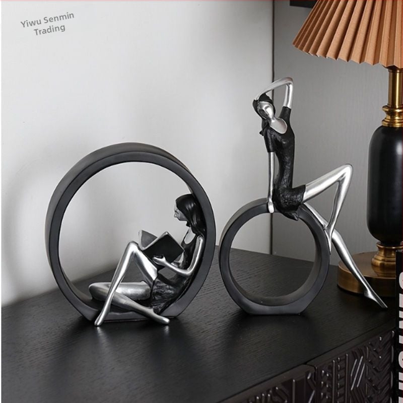 Nordic influencer display stand για τηλεόραση και ραφιέρα κρασιού, ελαφριά πολυτέλεια μοντέρνου οικιακού διακόσμου, εκλεκτό έργο για σαλόνι — Μάρκα: Autumn night; Υλικό: ρητίνη; Κατασκευή: χειροποίητο