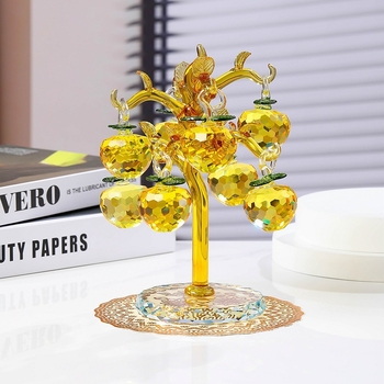 Bang Kuiju кристално ябълково дърво бонсай орнамент, пасторален стил