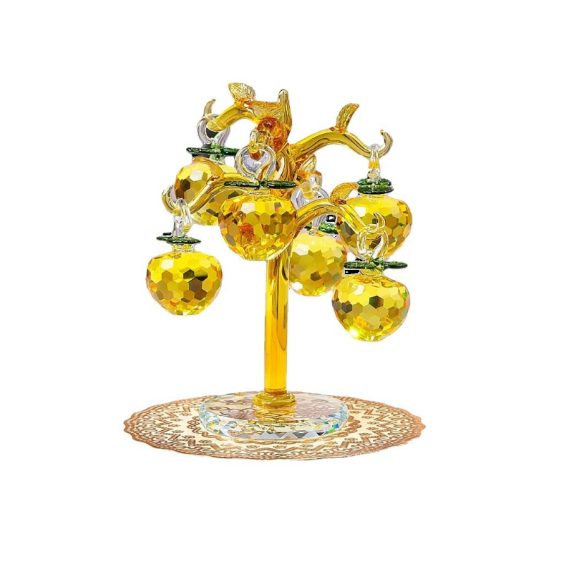 Bang Kuiju кристално ябълково дърво бонсай орнамент, пасторален стил