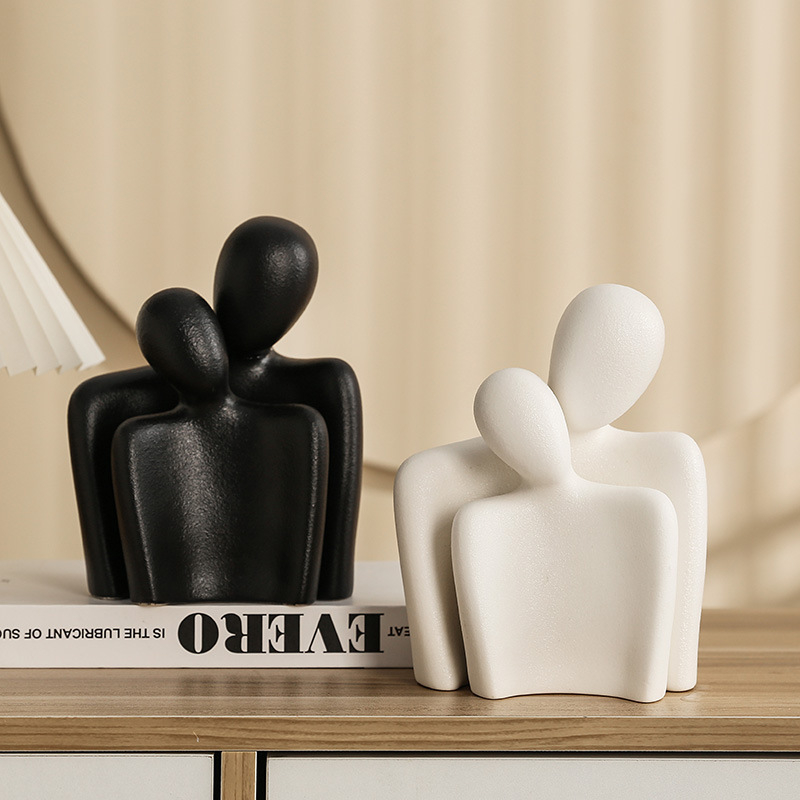 Κεραμικό Αφηρημένο Ζευγάρι Φιγούρα – Πορσελάνη, Yue He, Κατηγορία: Φιγούρα