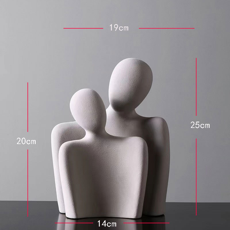 Κεραμικό Αφηρημένο Ζευγάρι Φιγούρα – Πορσελάνη, Yue He, Κατηγορία: Φιγούρα