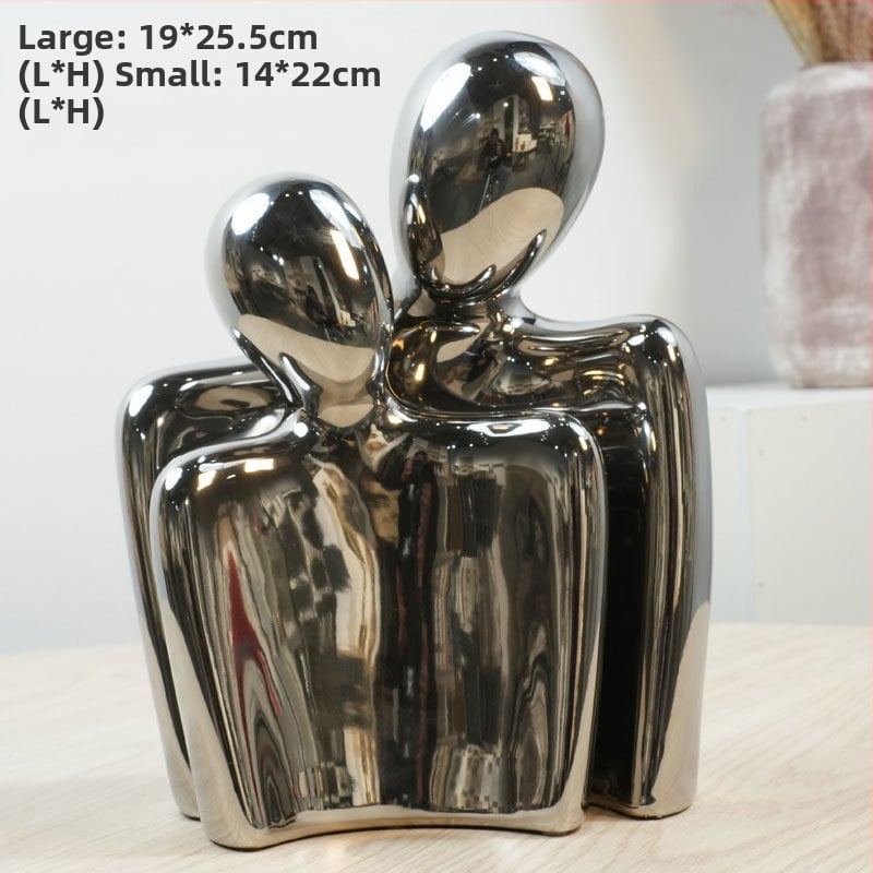 Κεραμικό Αφηρημένο Ζευγάρι Φιγούρα – Πορσελάνη, Yue He, Κατηγορία: Φιγούρα