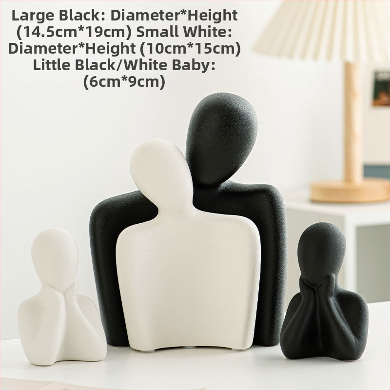 Κεραμικό Αφηρημένο Ζευγάρι Φιγούρα – Πορσελάνη, Yue He, Κατηγορία: Φιγούρα