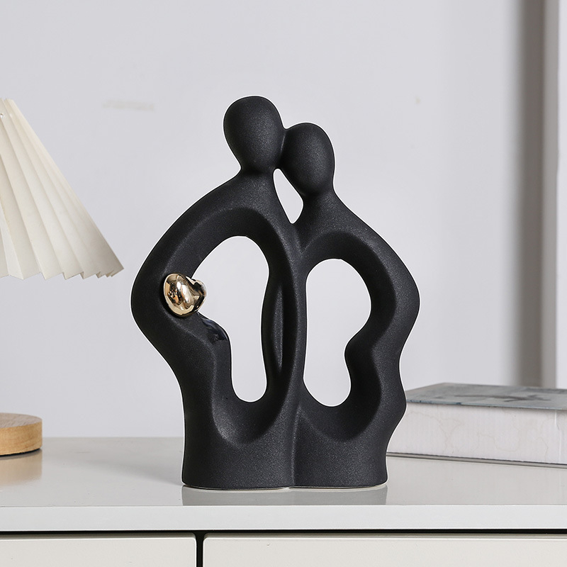 Κεραμικό Αφηρημένο Ζευγάρι Φιγούρα – Πορσελάνη, Yue He, Κατηγορία: Φιγούρα