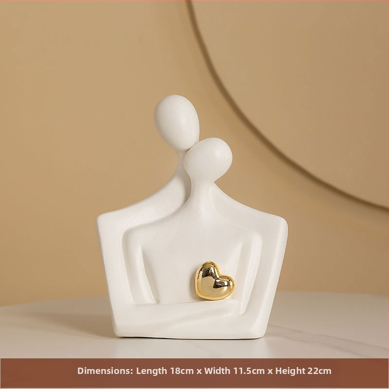 Κεραμικό Αφηρημένο Ζευγάρι Φιγούρα – Πορσελάνη, Yue He, Κατηγορία: Φιγούρα