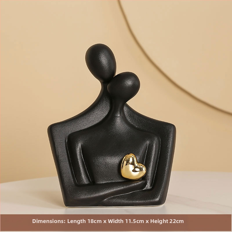 Κεραμικό Αφηρημένο Ζευγάρι Φιγούρα – Πορσελάνη, Yue He, Κατηγορία: Φιγούρα