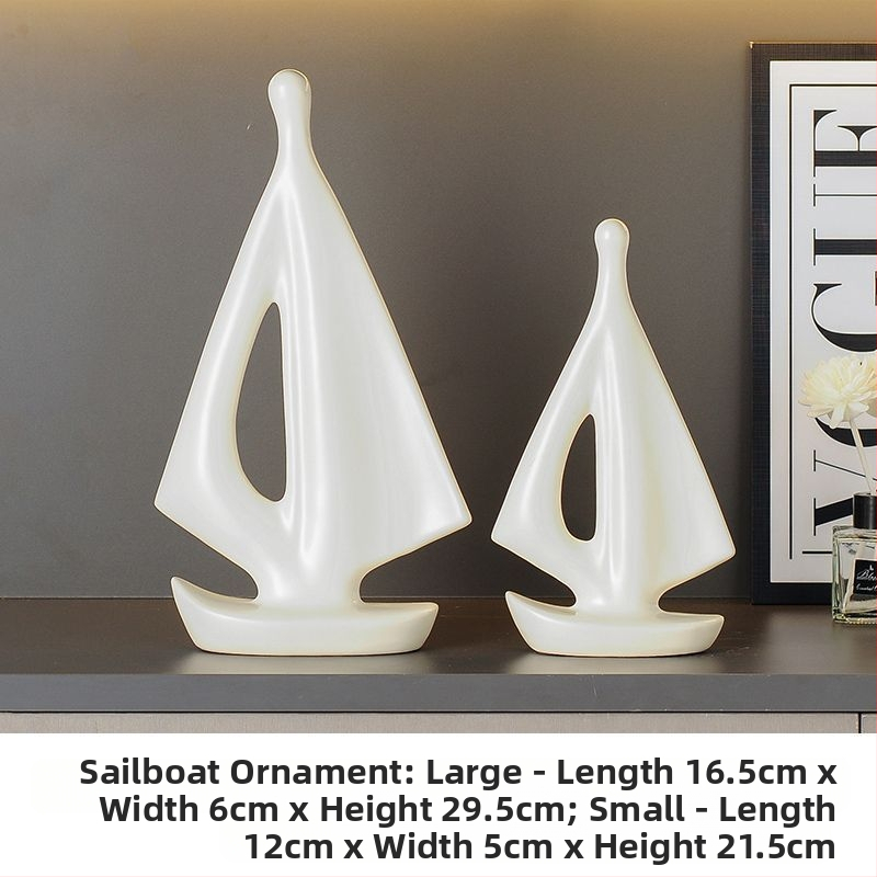 Κεραμικό διακοσμητικό καραβάκι, απλός και μοντέρνος σχεδιασμός, ηλεκτροπλατιωμένη επιφάνεια, δώρο γενεθλίων σε συμμαθητή