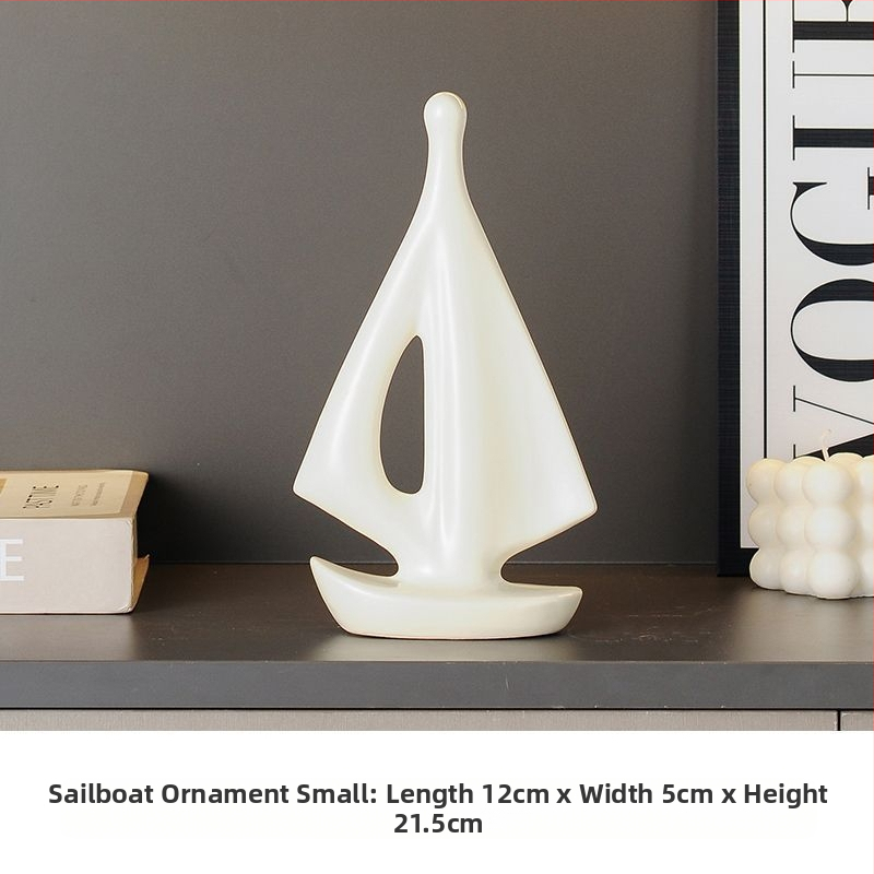 Κεραμικό διακοσμητικό καραβάκι, απλός και μοντέρνος σχεδιασμός, ηλεκτροπλατιωμένη επιφάνεια, δώρο γενεθλίων σε συμμαθητή