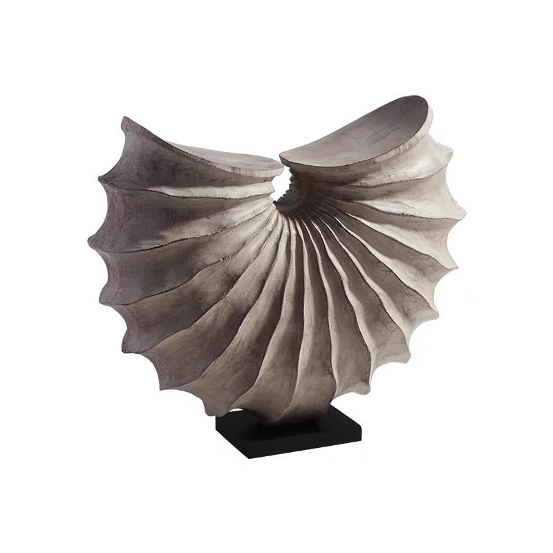 Διακοσμητικό από ρητίνη σε σχήμα κοχ, χειροποίητο, Νέο Κινέζικο Στυλ, διακοσμητική γλυπτική για το σαλόνι