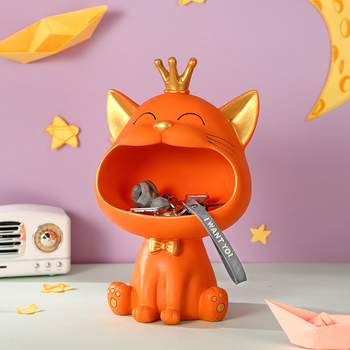 Десктоп поднос-орнамент с мотив мечка, от смола, за дневна стая и съхранение