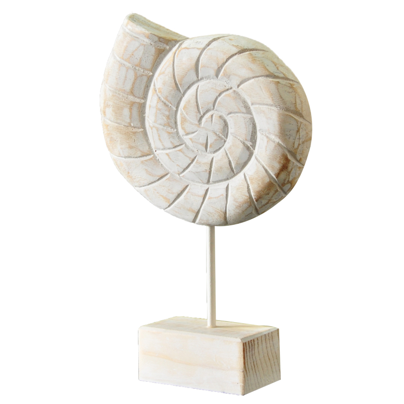 Paulownia drvene ukrasne figure u mediteranskom stilu, ručno izrezbarene: morski konj, školjka, morska zvijezda