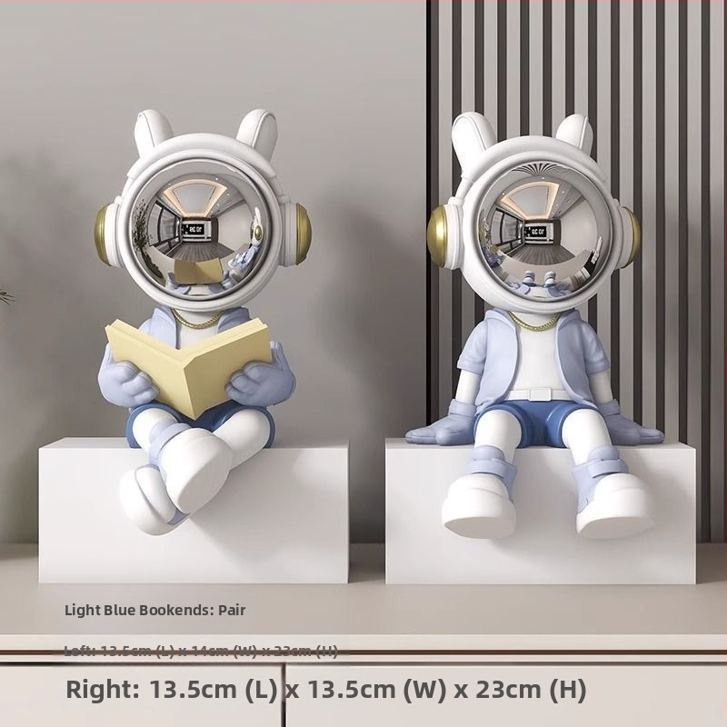 Αστροναύτης διακοσμητικό ρολόι με ψηφιακό ρολόι και θερμόμετρο — ρητίνη, απλός μοντέρνος στυλ, συναγερμός, μάρκα Donglei