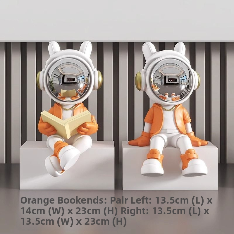 Αστροναύτης διακοσμητικό ρολόι με ψηφιακό ρολόι και θερμόμετρο — ρητίνη, απλός μοντέρνος στυλ, συναγερμός, μάρκα Donglei