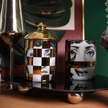 Ευρωπαϊκού στυλ πορσελάνινο βάζο αποθήκευσης για μπατονέτες, διακοσμητικό για το σπίτι, συσκευασία από χαρτόνι, χωρίς άδεια IP