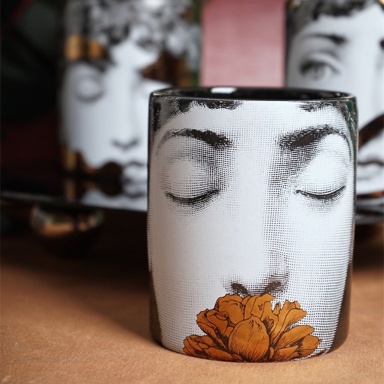 Ευρωπαϊκού στυλ πορσελάνινο βάζο αποθήκευσης για μπατονέτες, διακοσμητικό για το σπίτι, συσκευασία από χαρτόνι, χωρίς άδεια IP