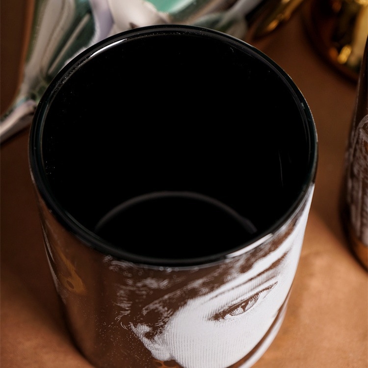 Ευρωπαϊκού στυλ πορσελάνινο βάζο αποθήκευσης για μπατονέτες, διακοσμητικό για το σπίτι, συσκευασία από χαρτόνι, χωρίς άδεια IP